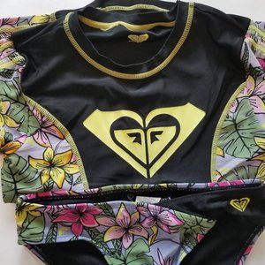 Roxy 2 Piece Swimsuit - Rashguard + Bikini Bottom